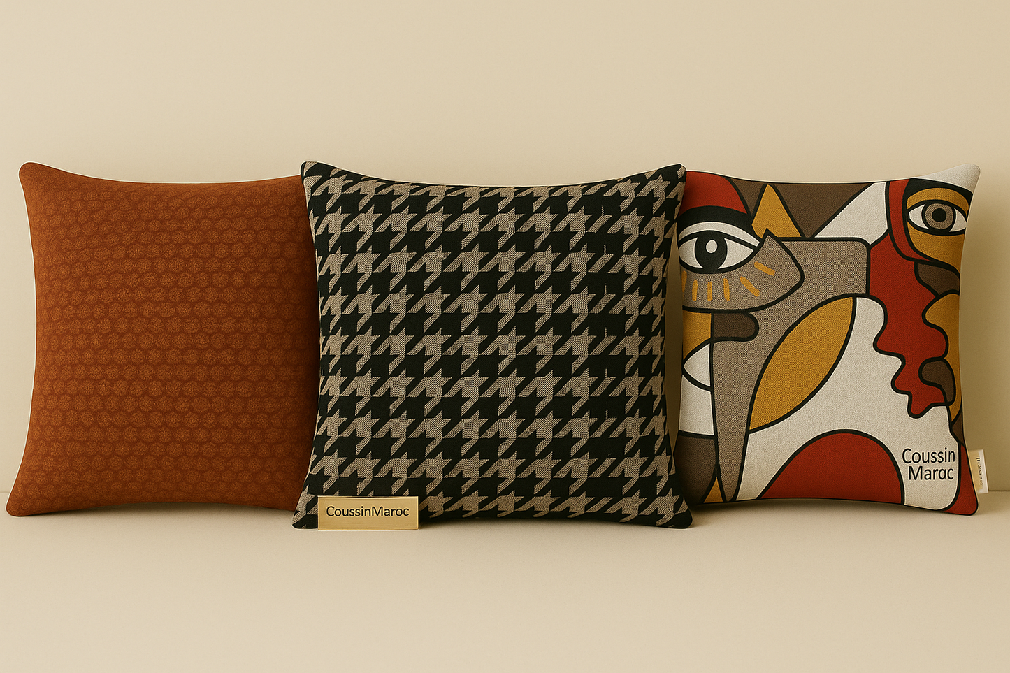 Trio Ambiance – Coussins Tendance & Art Abstrait