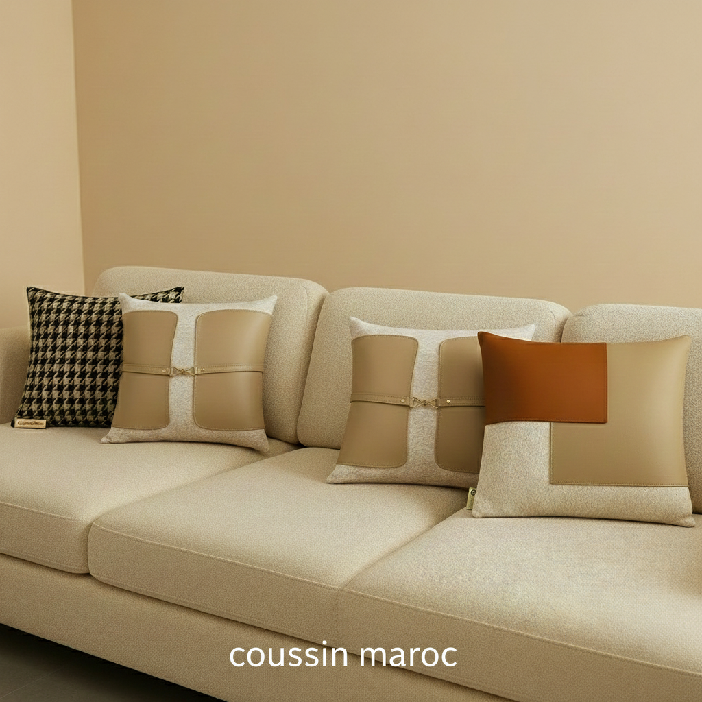 Coussin Décoratif Marocain Premium – Design Moderne & Finitions Luxe