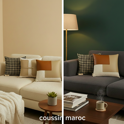 Coussin Décoratif Marocain Premium – Design Moderne & Finitions Luxe