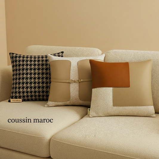 Coussin Décoratif Marocain Premium – Design Moderne & Finitions Luxe