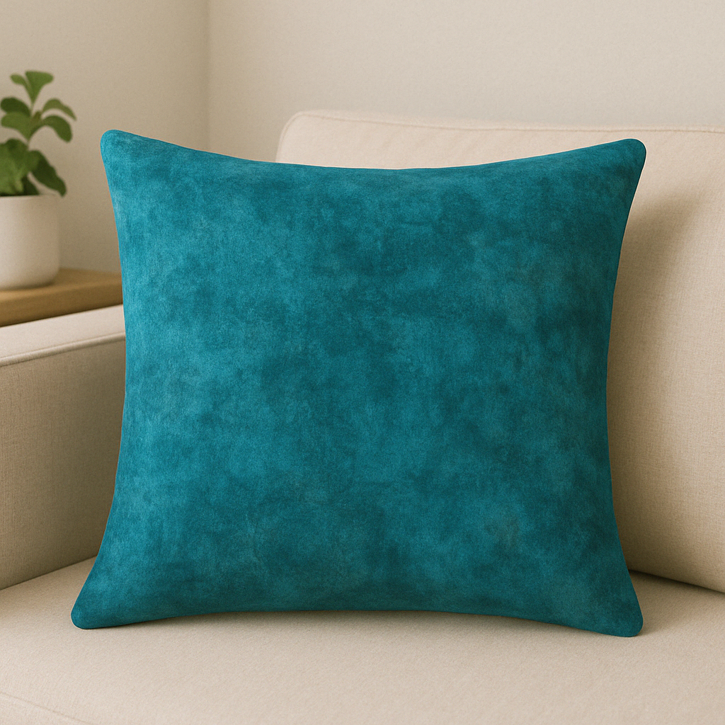 Coussin Texturé Élégance - Beige, Bleu et Gris | COUSSINMAROC